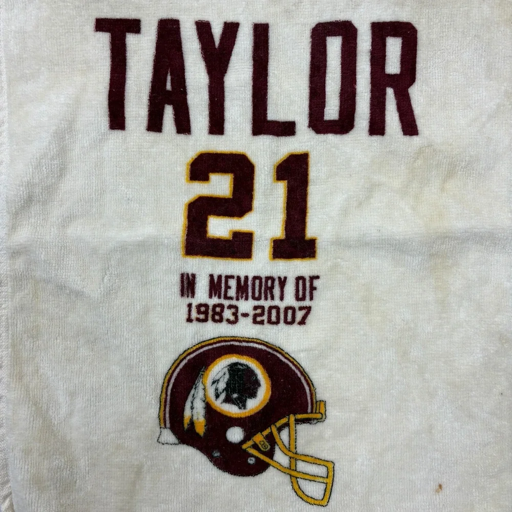 Sean Taylor 21 Memorial Washington Redskins Hand Towel 1983-2007 Cotton Fringe